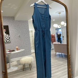 Denim Jumpsuit - Light Wash