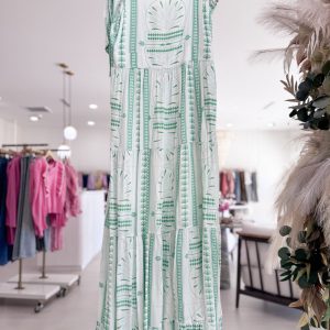 Bow Maxi Dress - Royal Palm