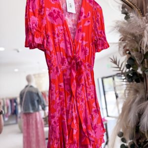 Zoie Dress - Red Fuchsia