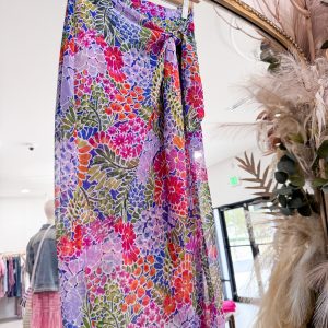 Kenya Wrap Skirt - Floral Multi