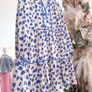 Dena Dress - Blue Heart