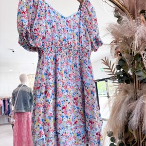 Fabi Dress - Blue Floral