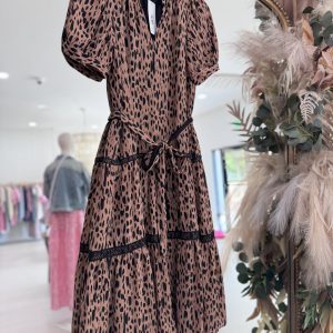 Jessy Dress - Cheetah Brushstroke