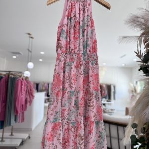 Margaux Dress - Pink Garden