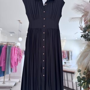 Margret Midi Dress - Black