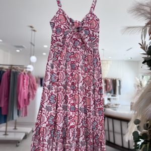 Petra Dress - Red Steel